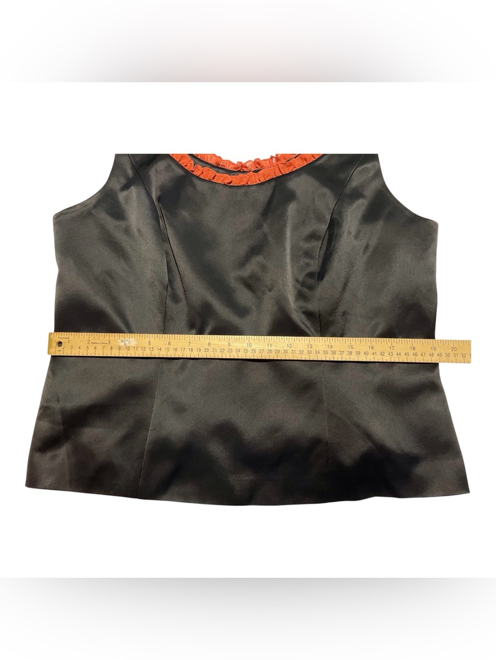 Louse Ricci Black Sleeveless Women’s Top with Ruffle, 16 - Picture 9 of 9